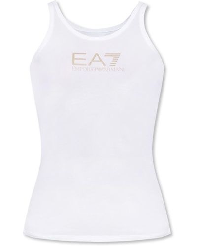 EA7 Top With Logo - White