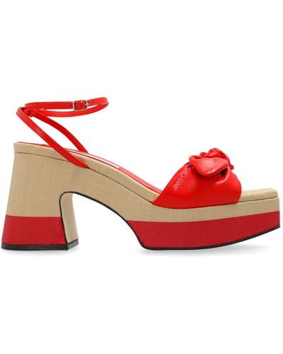 Jimmy Choo Platform Sandals 'ricia', - Red