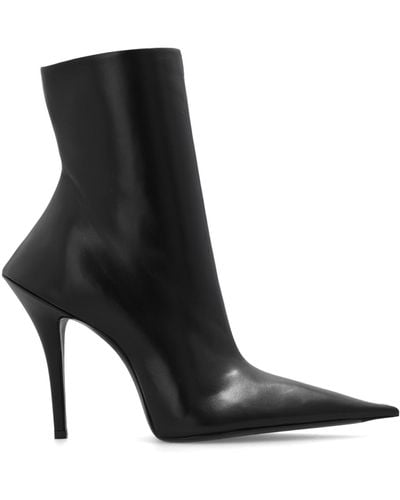 Balenciaga 'witch' Heeled Ankle Boots - Black