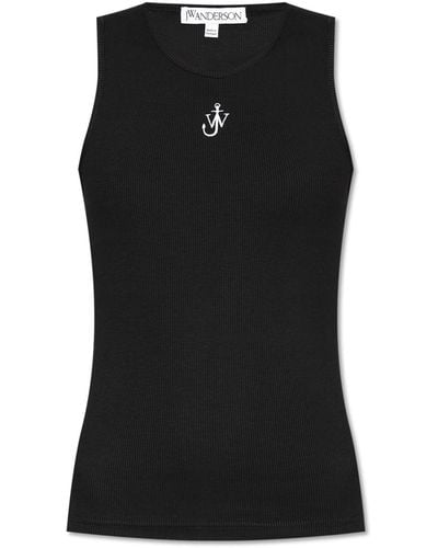 JW Anderson Top With Logo - Black