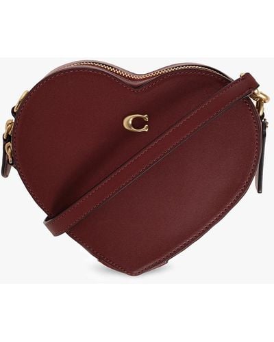 COACH 'heart' Shoulder Bag - Red