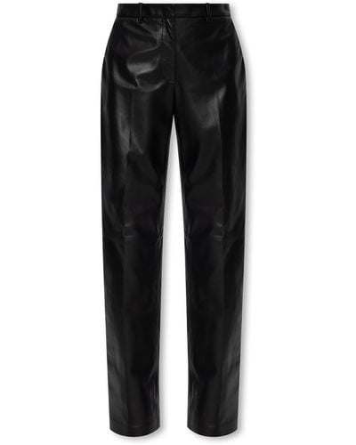 Loewe Leather Trousers - Black