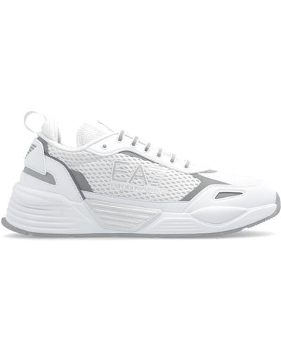 EA7 Trainers With Logo, - White