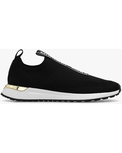 MICHAEL Michael Kors Mk Bodie Logo Tape Mesh Slip-On Sneaker - Black