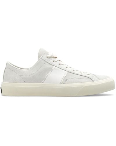 Tom Ford Leather Trainers, - White