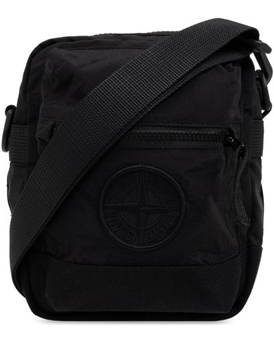 Stone Island Shoulder Bag, - Black