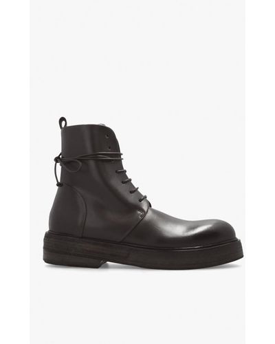 Marsèll 'zuccolona' Leather Ankle Boots, - Black