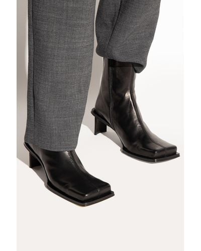 Miista ‘Brenda’ Heeled Ankle Boots - Gray