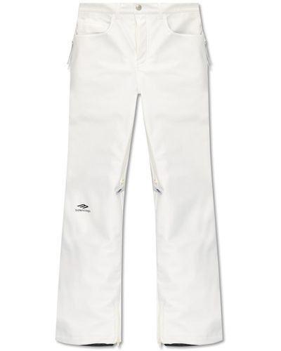 Balenciaga 'skiwear' Collection Ski Trousers With Logo, - White