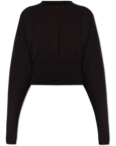 Rick Owens Wool Sweater, - Black