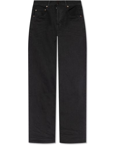Saint Laurent Jeans With Straight Legs, - Black