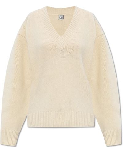 Totême Wool Sweater, - Natural