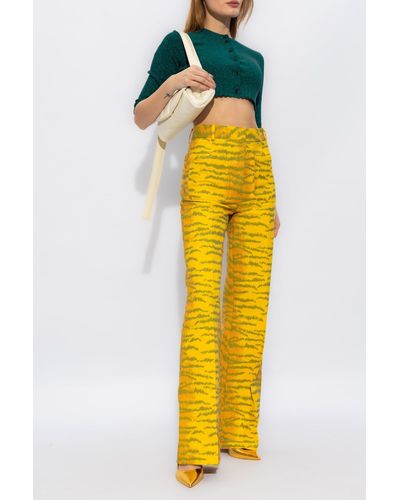 Victoria Beckham 'alina' Pants, - Yellow