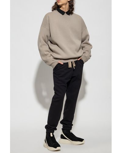 Fear Of God Sweater With Logo - Natural