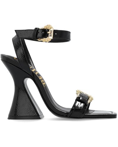 Versace Jeans Couture Heeled Sandals, - Black
