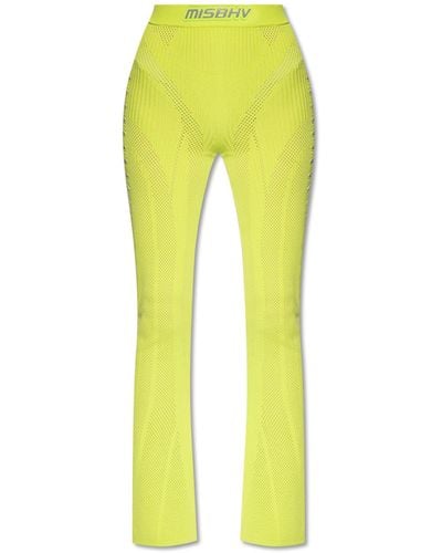 MISBHV Trousers With Logo, - Yellow