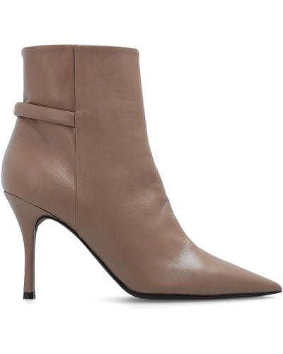 Furla ‘Core’ Heeled Ankle Boots - Brown