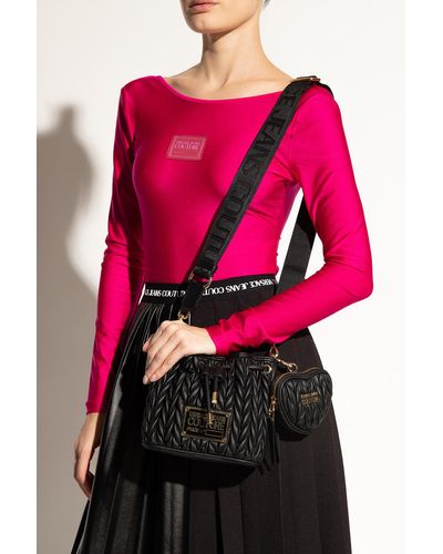 Versace Quilted Shoulder Bag - Black