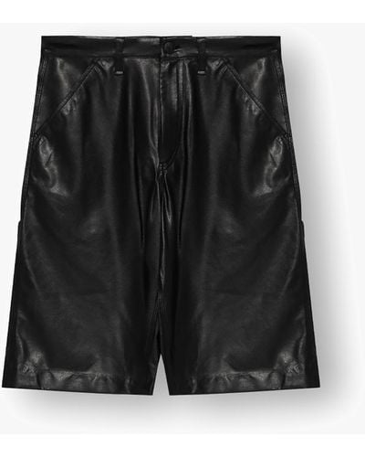 Rag & Bone ‘Cavalry’ Leather Shorts - Black
