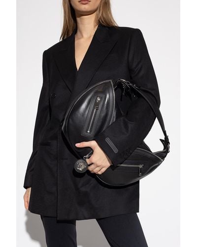 Versace ‘Repeat’ Hobo Shoulder Bag - Black