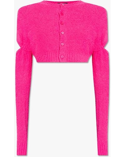 Undercover Cropped Cardigan - Pink