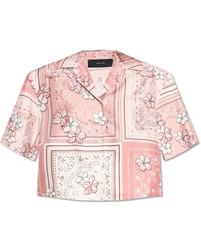 Amiri Silk Shirt, - Pink