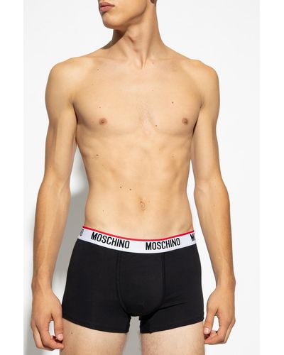 Moschino Branded Boxers 2-Pack - Black