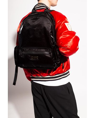 Dolce & Gabbana Logo-embossed Backpack - Black