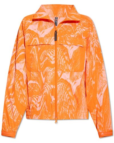 adidas By Stella McCartney Track Jacket With Logo, - Orange