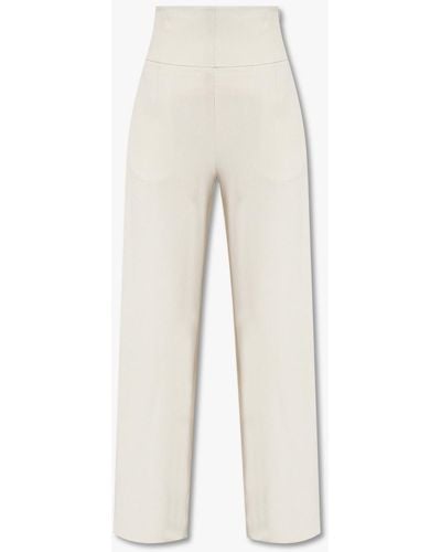 BITE STUDIOS High-Waisted Trousers - White