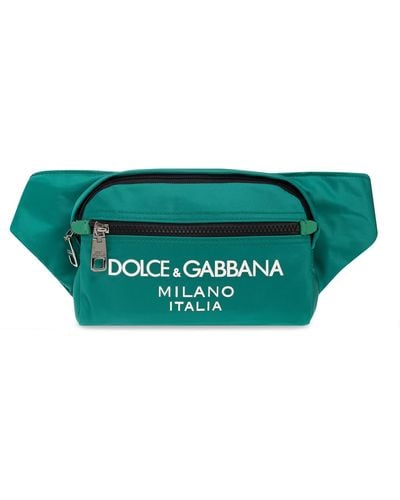 Dolce & Gabbana Belt Bag With Logo - Green
