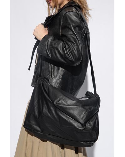 discord Yohji Yamamoto Draped Shoulder Bag, - Black