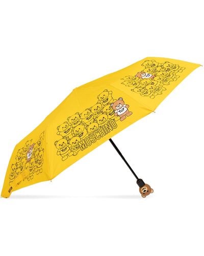 Moschino Umbrella With Logo, - Yellow