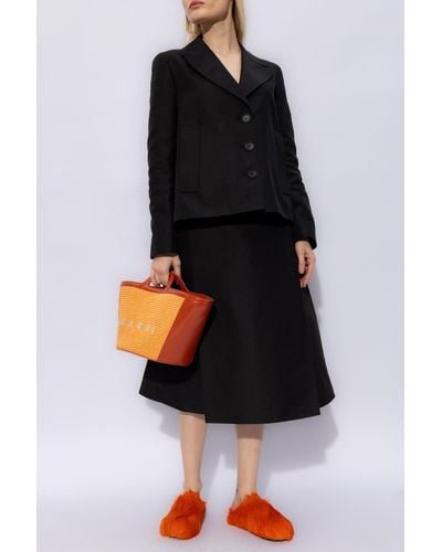 Marni Cotton Skirt, - Black