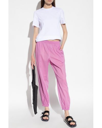 Tory Burch Relaxed-Fitting Pants - Pink
