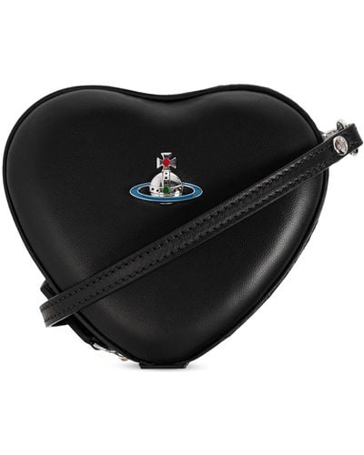Vivienne Westwood 'heart Mini' Shoulder Bag, - Black