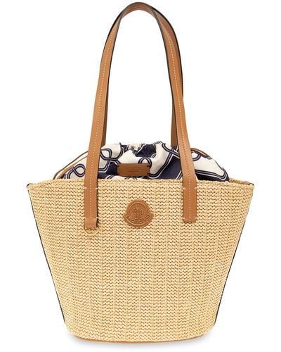Moncler Shopper Type Bag, - Natural