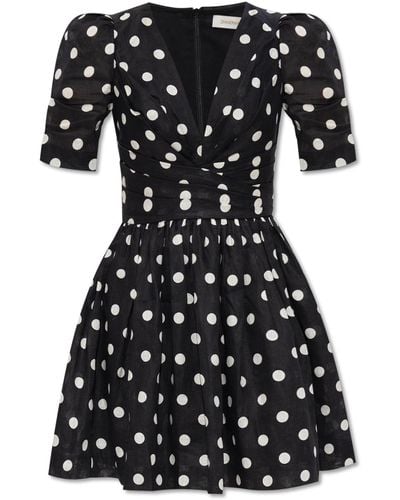 Zimmermann Dress With Polka Dots - Black