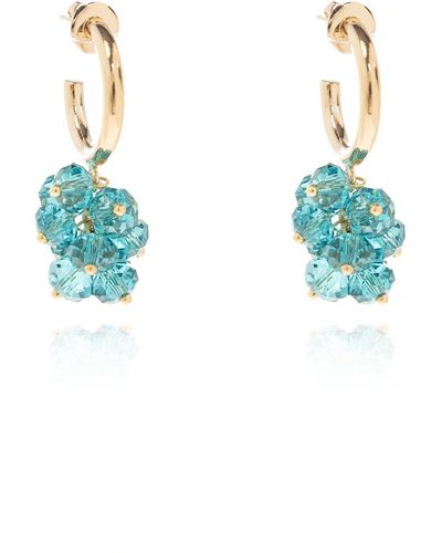 Isabel Marant Brass Earrings, - Blue