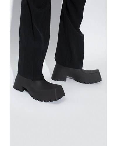 Balenciaga Trooper Rubber Boots - Black