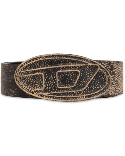DIESEL 'b-1dr' Leather Belt, - Brown
