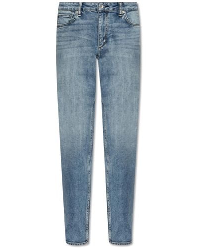 Rag & Bone Jeans With Slightly Tapered Legs, - Blue