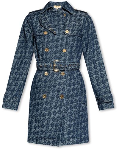 Michael kors coats womens cheap blue