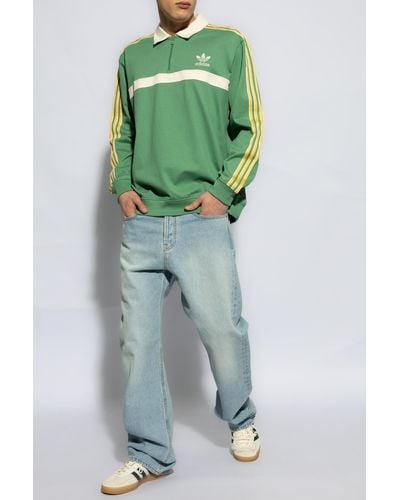 adidas Originals Cotton Polo Shirt - Green