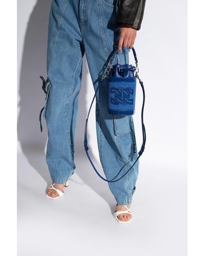 Casadei 'beaurivage' Bucket Shoulder Bag, - Blue