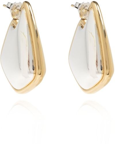 Bottega Veneta Earrings With Decorative Shape - Metallic