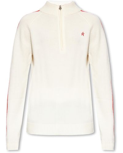 Perfect Moment Jumper With Logo - White