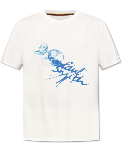 Paul Smith T-shirt With Print, - White