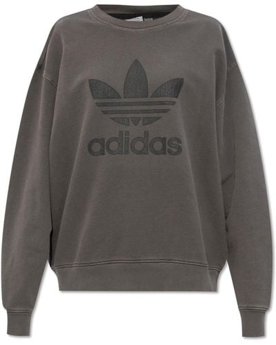 adidas Originals Sweatshirt With Logo, - Grey