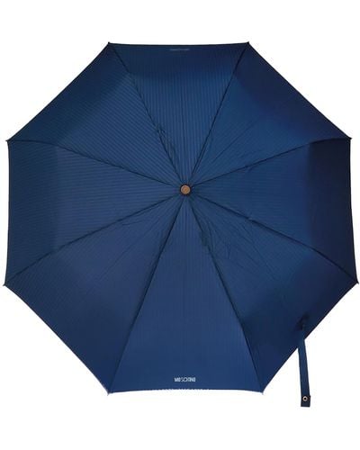 Moschino Umbrella With Logo, - Blue